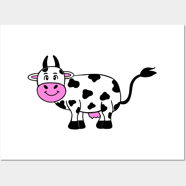 COW  Lover Funny Cow Art Wall Art by SartorisArt1